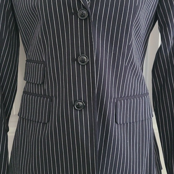 The Limited vintage black striped jacket blazer size XS nwot - Picture 3 of 8